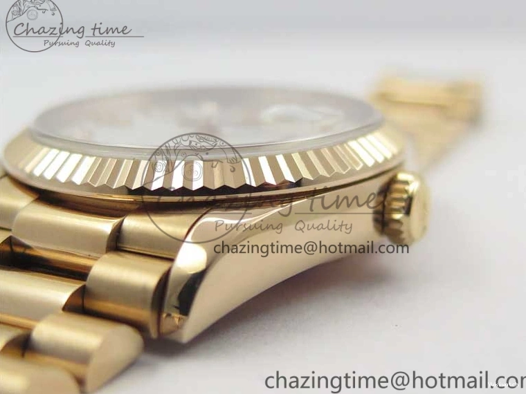 36 Day-Date Dial Edition Maker President RG 128239 Markers on Crystral RG Bp MOP Bracelet Best White 1220